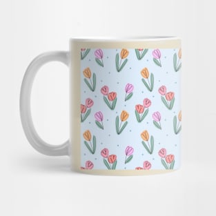 tulip pattern Mug